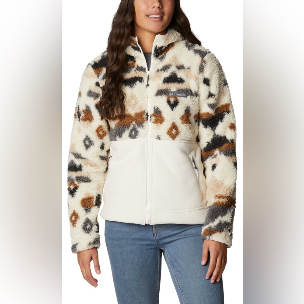Columbia Winter Pass Sherpa Hooded Full-Zip Jacket for Ladies NWOT